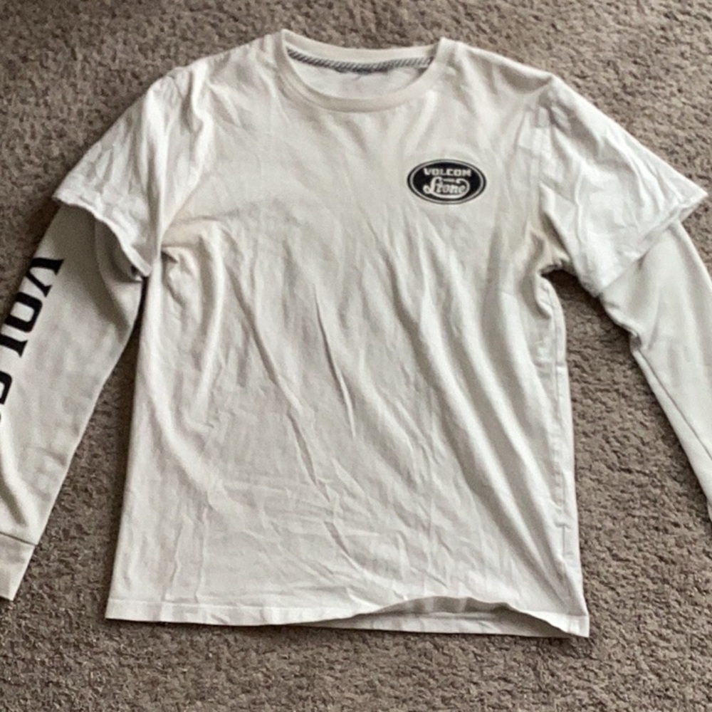 Volcom White Men's Shirt